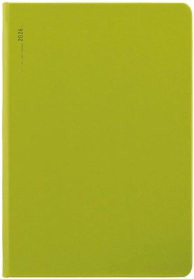 Denn di A5 2026, Apple, formt: 148 x 210 mm, zelen, modr, bov, lut